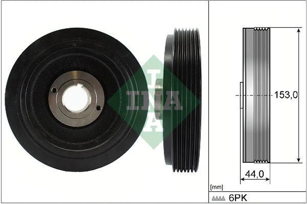 Poulie de vilebrequin INA 544004210 pour moteur Berlingo et Jumpy