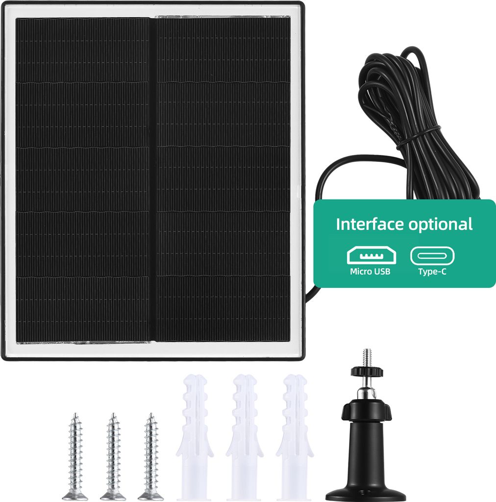 10 W solární panel pro sledovací kamery, připojení 5 V typu Obrázek produktu 