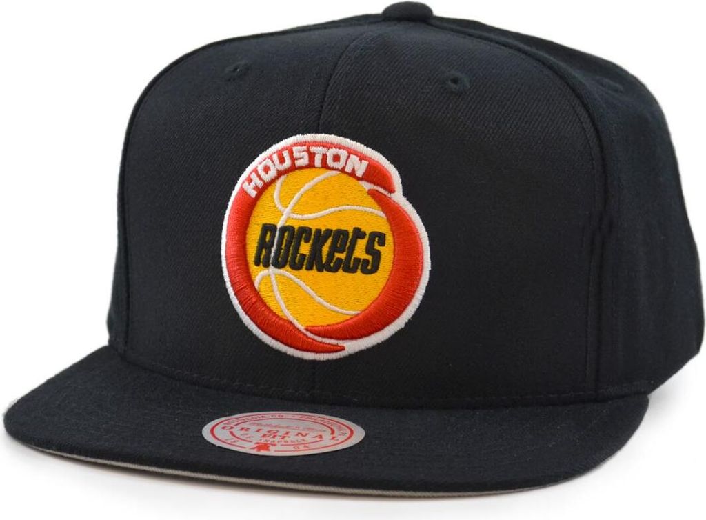 Mitchell & Ness Wool Solid Snapback Houston Rockets black