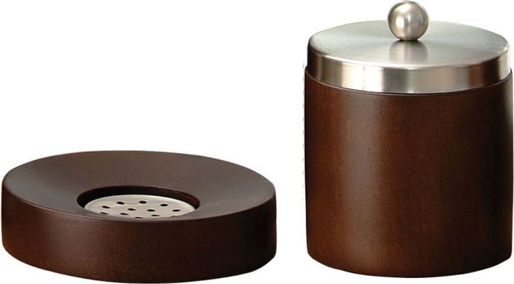 2tlg Set Bad Accessoires Seifenschale Kosmetikdose Kenia