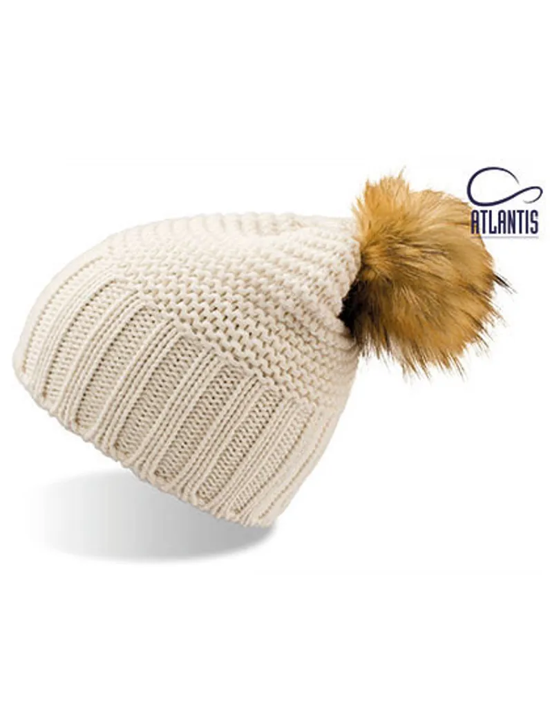 Berretto Beanie Monte Bianco Naturale Beige - Stile Invernale Chic Unisex