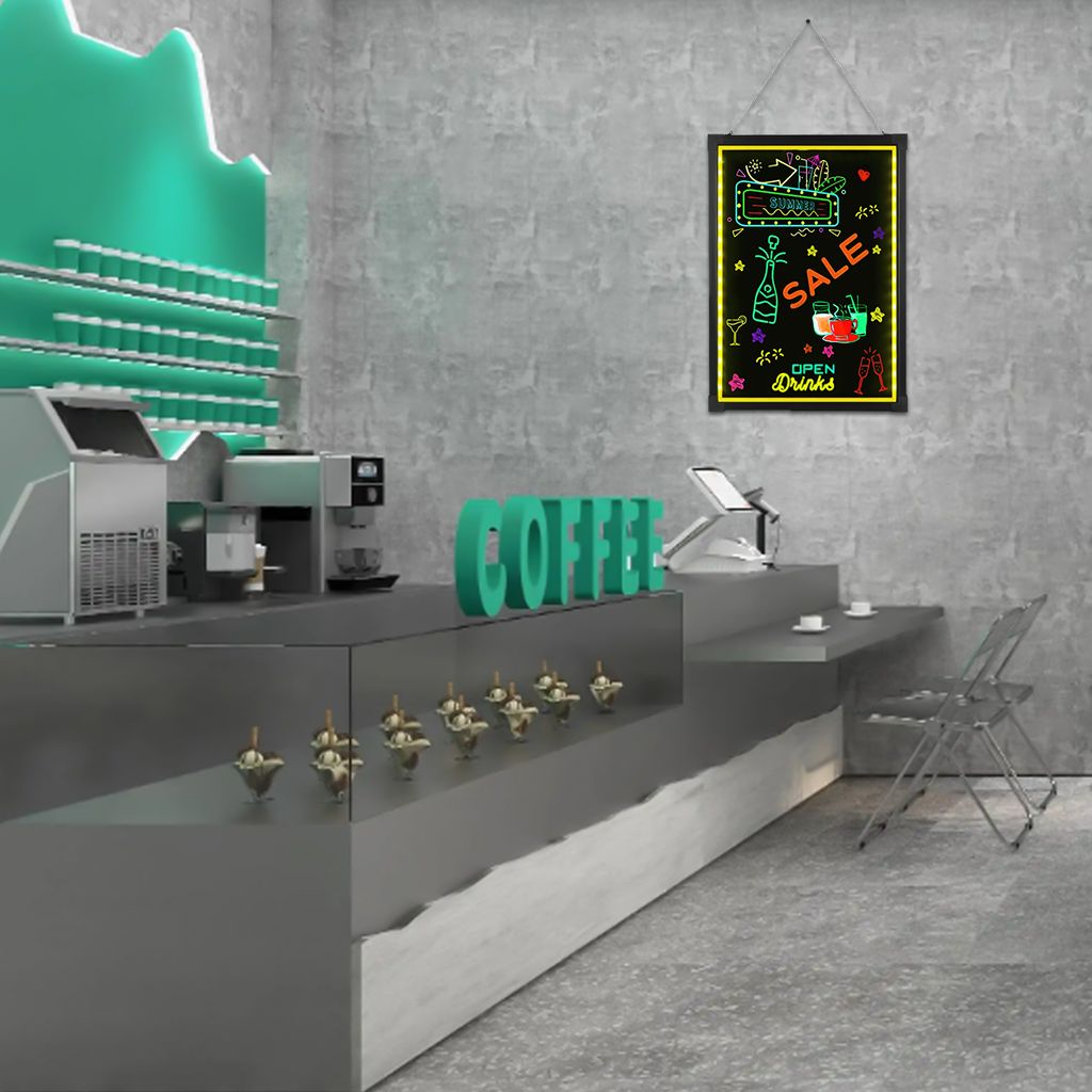 50x70cm LED psací deska Light Board Reklamní deska Obrázek produktu 7