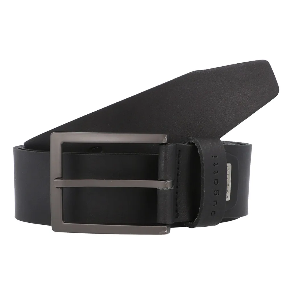 bugatti Pelle cintura Men´s Leather Belt 3.5 W100 Black nero - 2