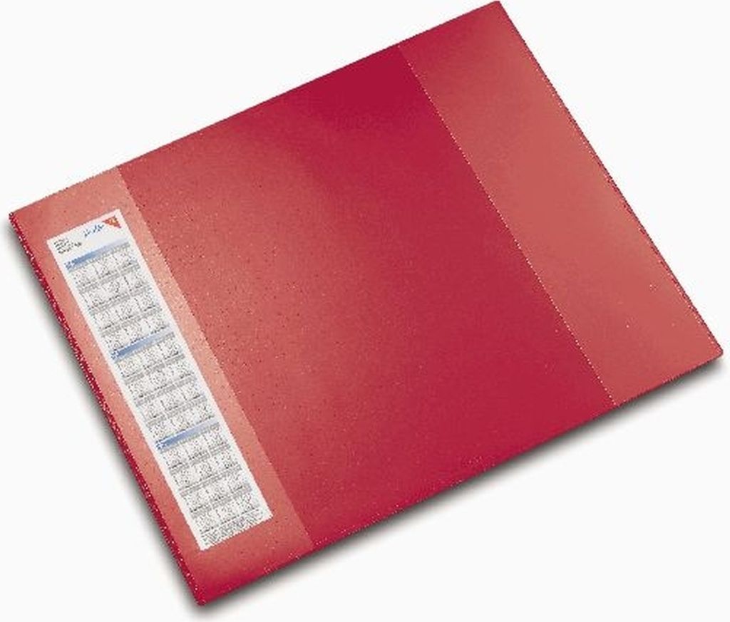Schreibunterlage Durella D2 52x65 cm rot Packung mit 20 Stück