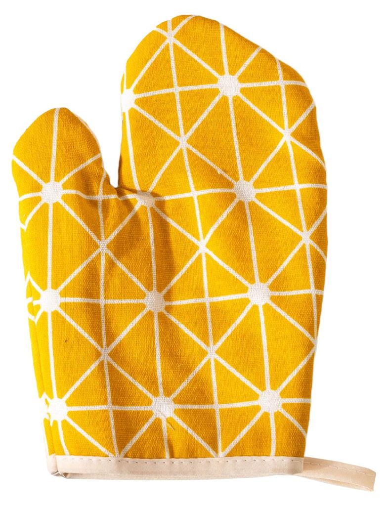 Topflappen- und Handschuhset, hitzebeständige Kochhandschuhe mit Verbrühungsschutz, dicke Baumwoll-Ofenhandschuhe im nordischen Stil, Küchensich...