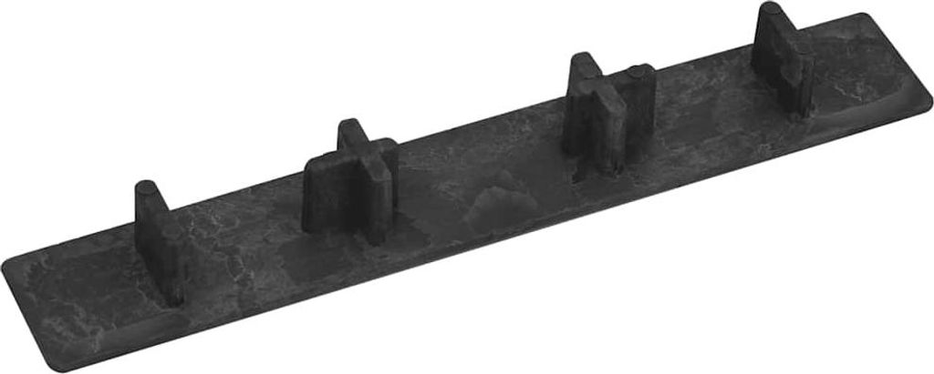 vidaXL Endkappen für Terrassendielen 10 Stk. Schwarz Produktbild 