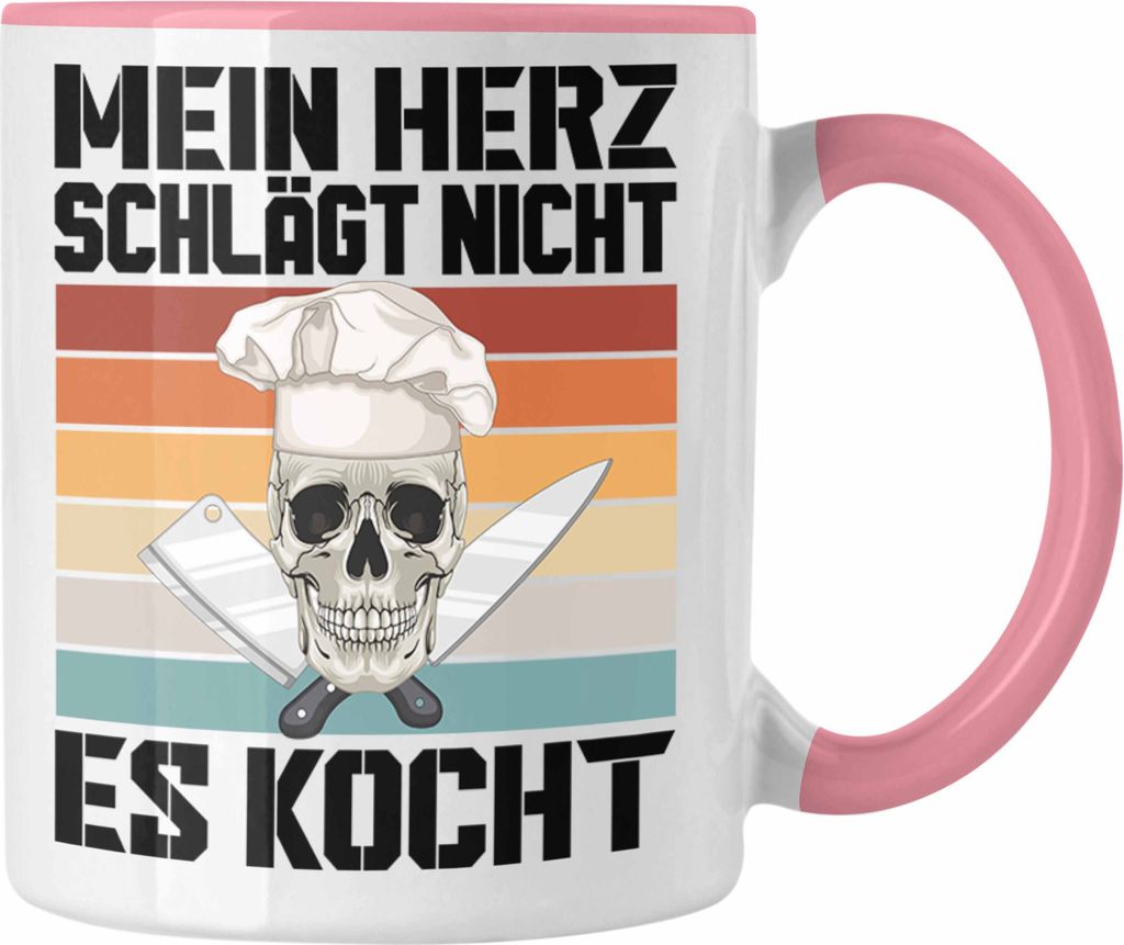 Trendation - Koch Geschenke Männer Tasse Lustig Geschenk für Koch Köchin Geschenkidee (Rosa)