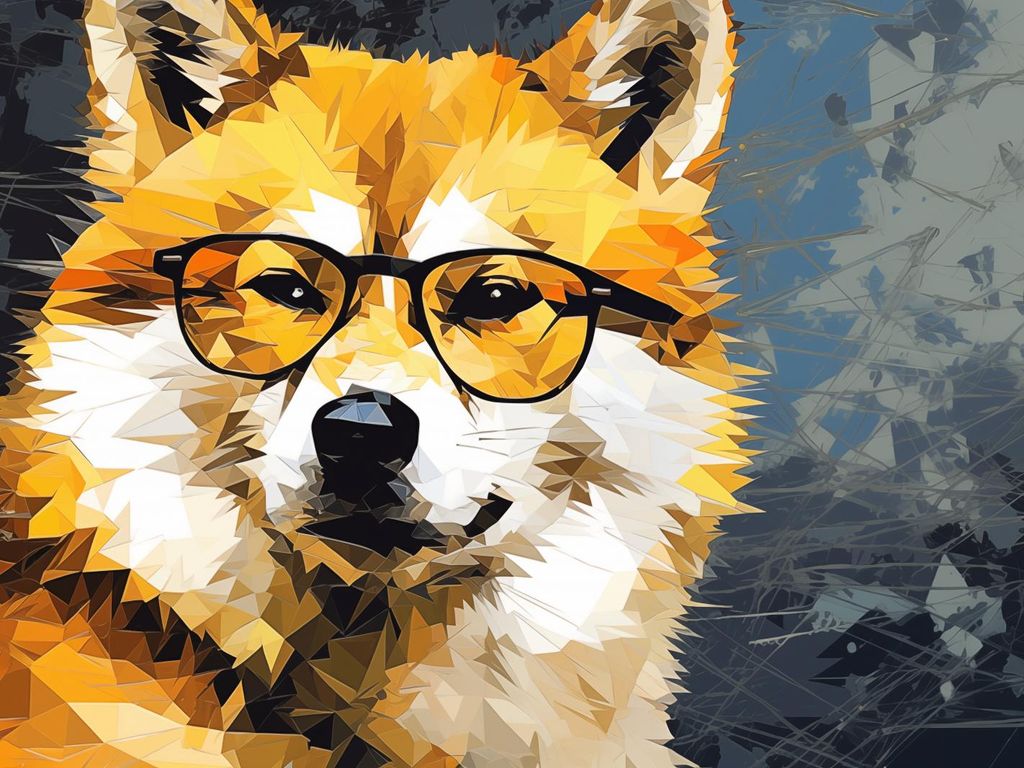 Plakat 20x15cm Intellektueller Hund