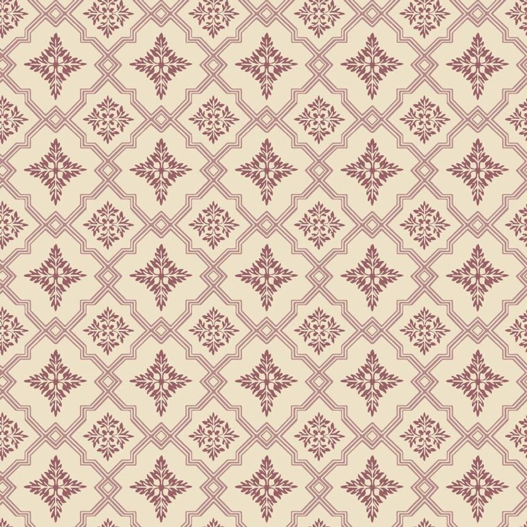 Duro Tapete Fliesenmuster Rot - 661180 - 53 cm x 10.05 m