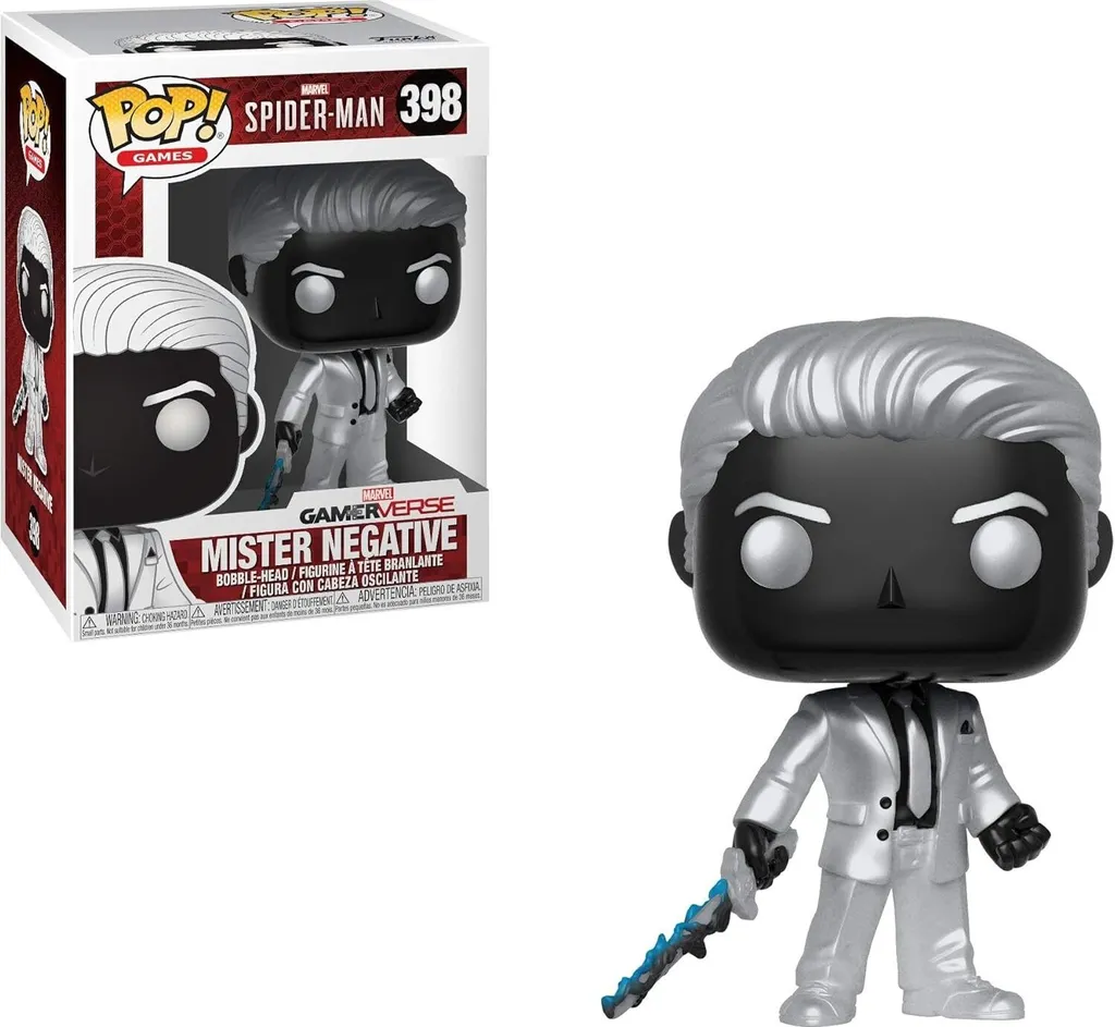 Figurine Pop Mister Negative 398 Marvel Spider-Man Vinyle Design Inversé
