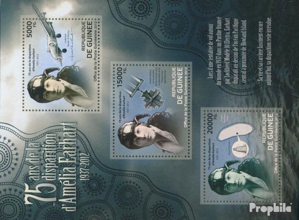 Briefmarken Guinea 2012 Mi 9232-9234 Kleinbogen (kompl. Produktbild 