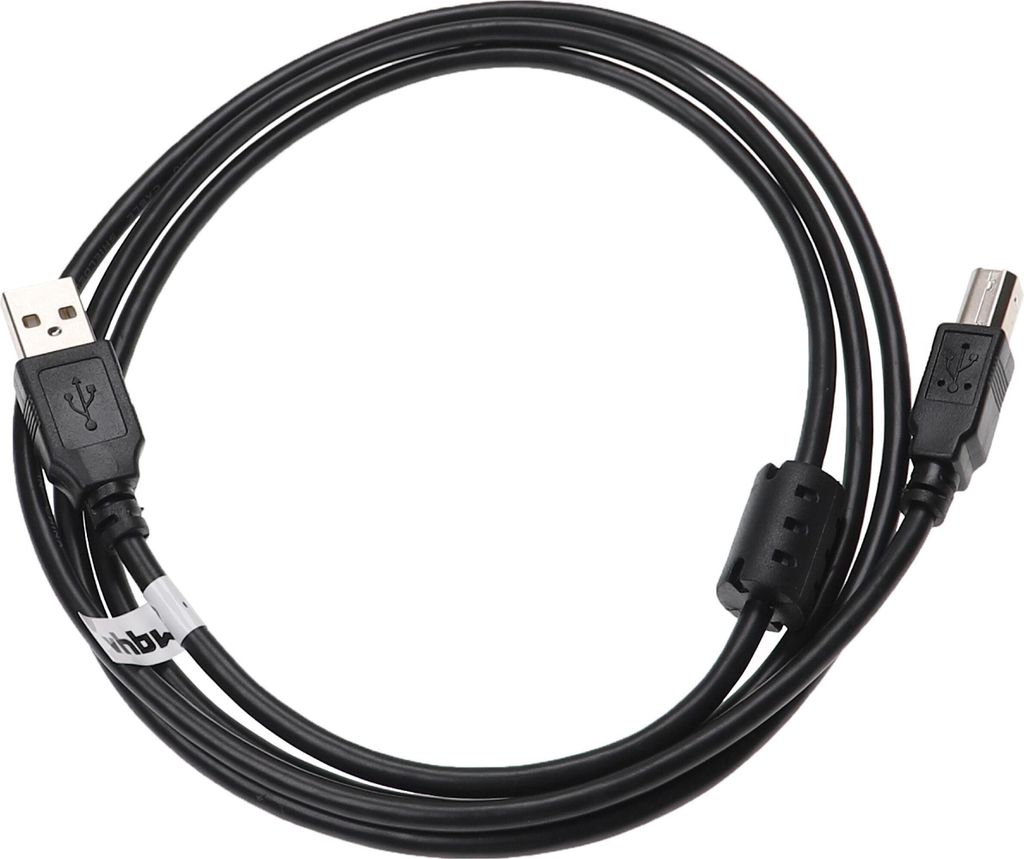 vhbw USB A auf USB B Druckerkabel Scannerkabel Adapterkabel kompatibel mit Boss Katana MK1 100, Katana MK2 100, Katana MK1 50 - 1,5 m Schwarz