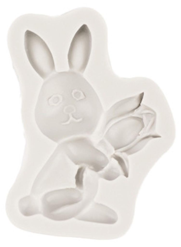 3D-Karottenhasen-Silikonform, lebensmittelecht, Schokoladenform für Fondant-Tortendekoration und Kunstharz, ofen- und spülmaschinenfest, leicht z...