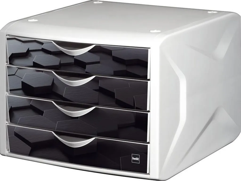 Module de rangement helit 4 tiroirs : stop au désordre de bureau