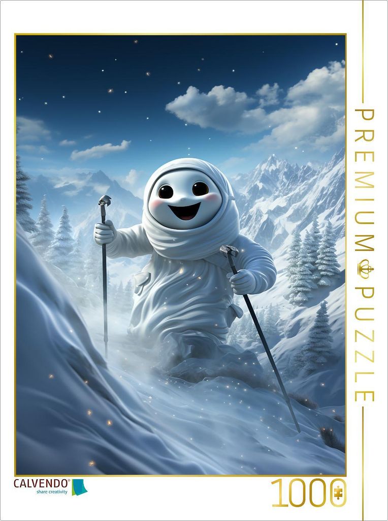 CALVENDO Puzzle Skifahren | 1000 Teile Lege-Größe 64x48cm Foto-Puzzle für glückliche Stunden