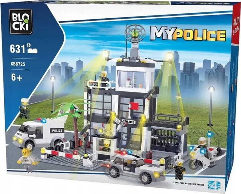 Klocki Blocki MyPolice Poste de Police - Jeu de Construction KB0616