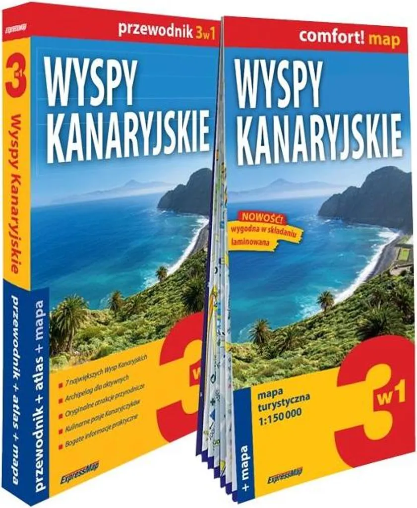 Kit Guide de Voyage Canaries 2024 : Set Complet 3-en-1 avec Cartes et Infos