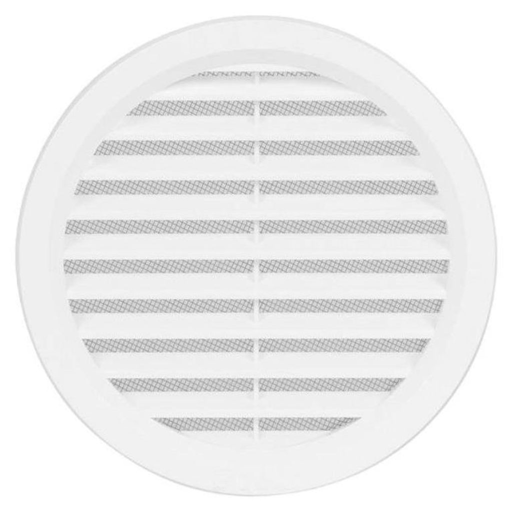 Ventilatierooster Haco rond met gaas VM-O 140 mm - wit 0403 Productafbeelding 