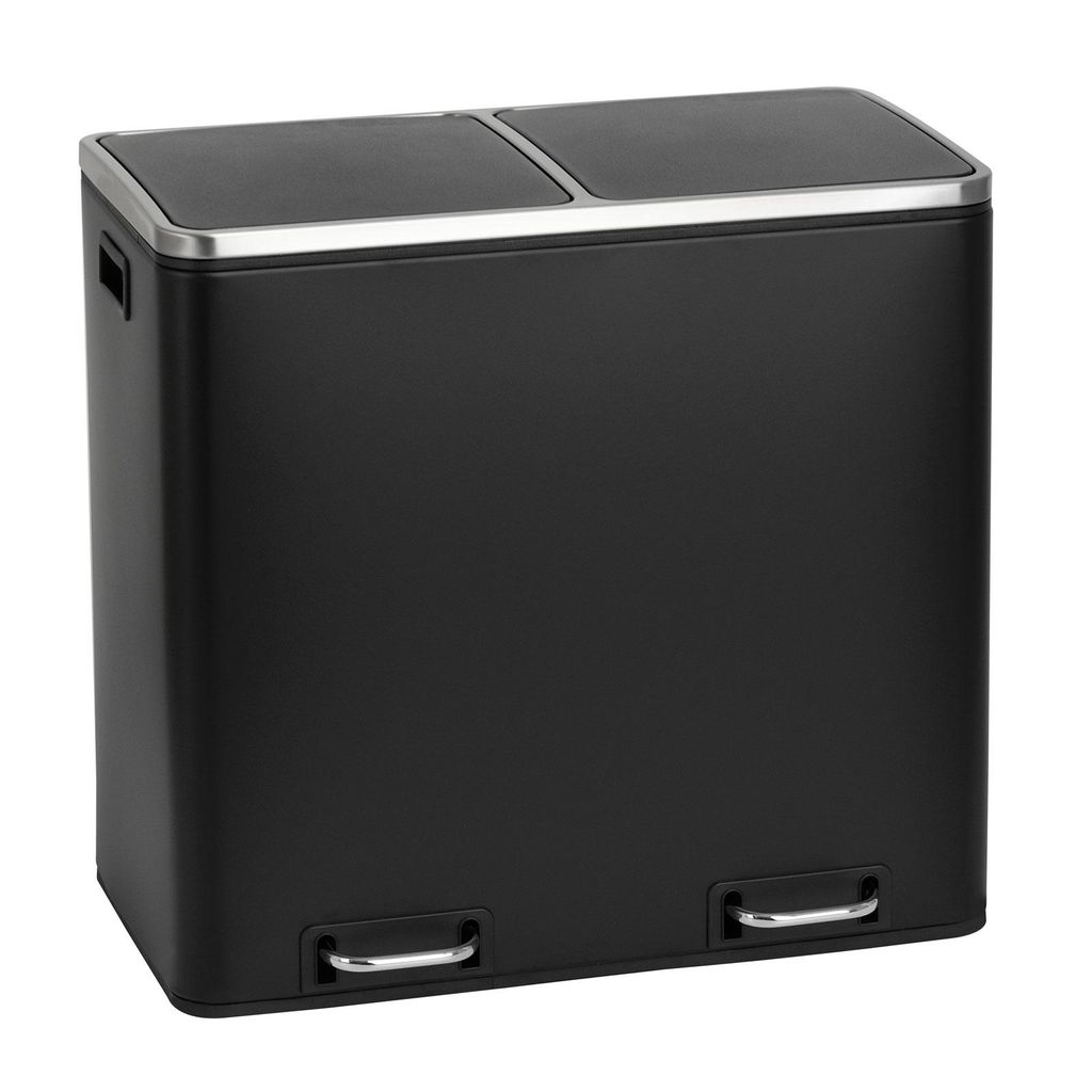 SVITA TM2X24 Poubelle à pédale 48 litres noire Poubelle Image du produit 