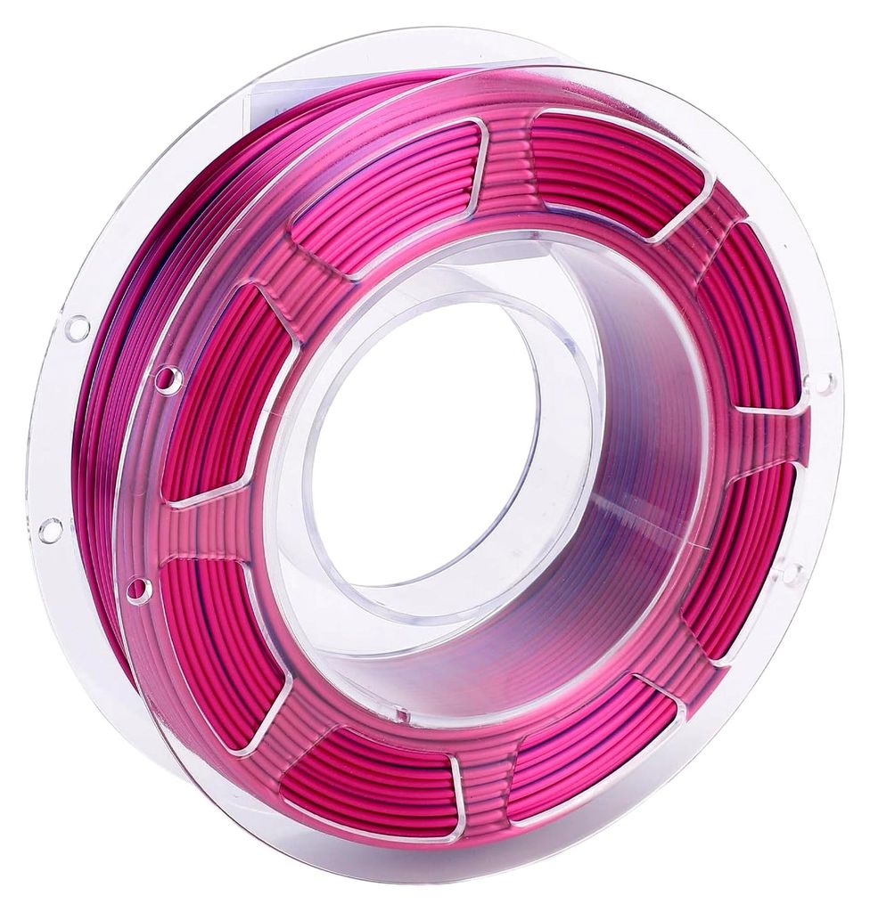 Farbiges PLA-Filament für 3D-Drucker, Zweifarbiges 1,75-mm-Seidenmaterial, Glänzendes Aussehen, Temperaturbereich 200–215 °C