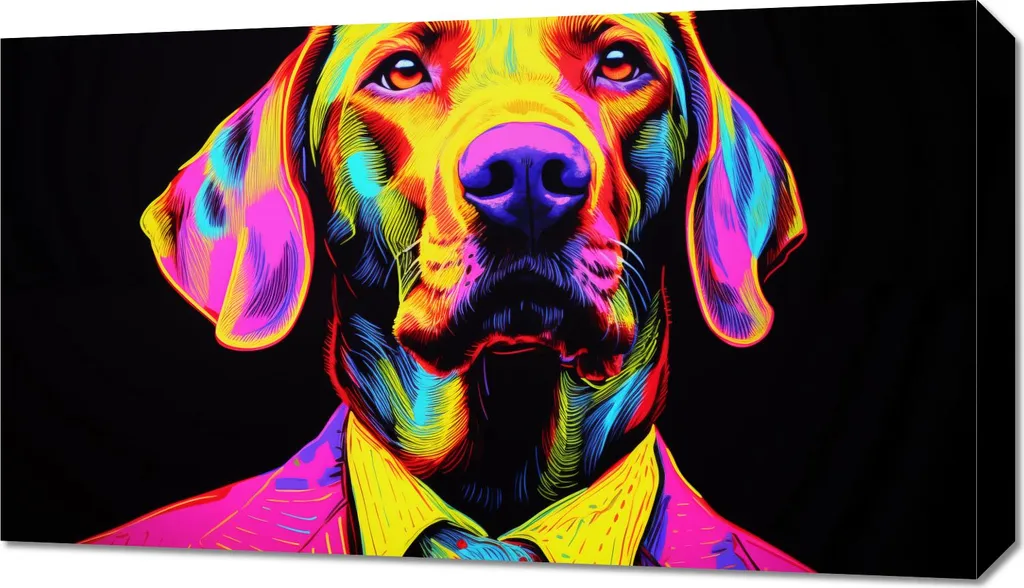 Image Déco 70x40 cm Personnalité Colorée - Idéal pour Grand Pan de Mur