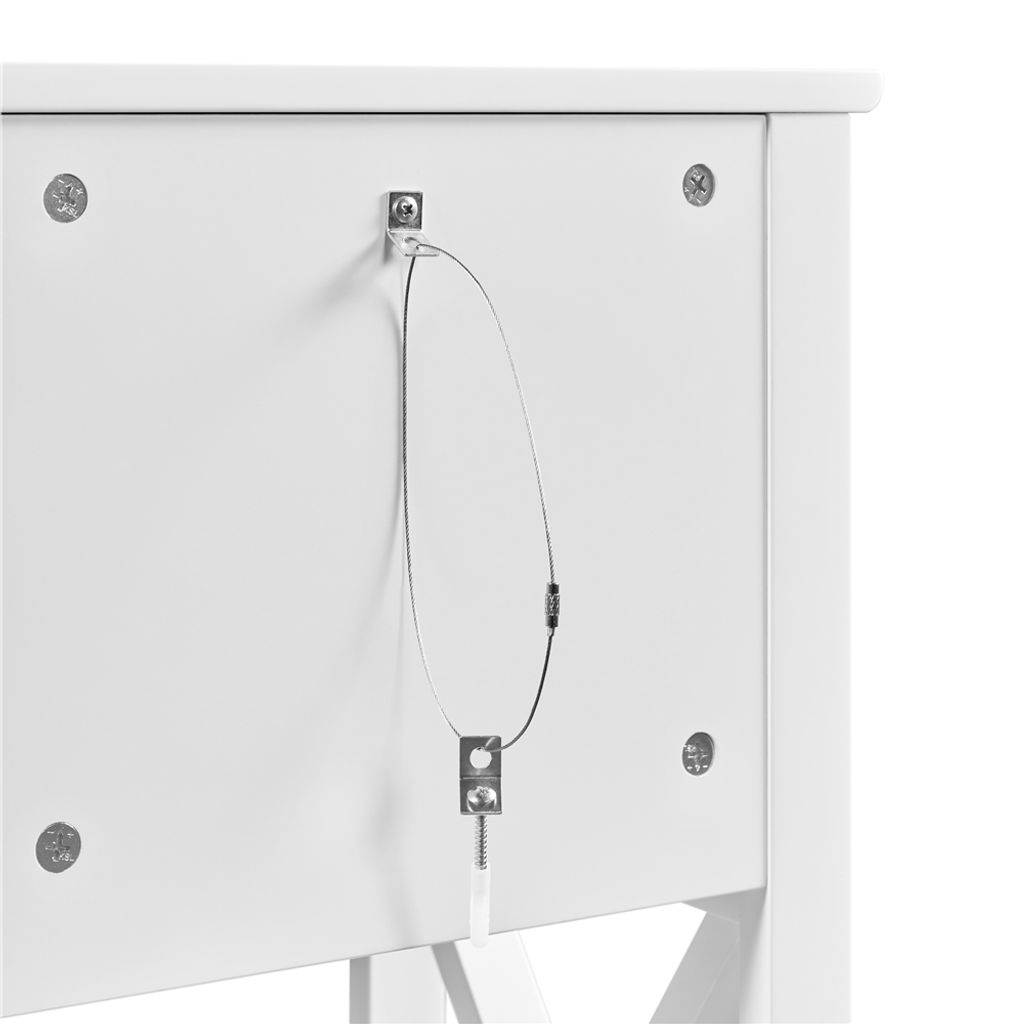 Yaheetech 2er Set Nachttische Weiß – Mit 2 Schubladen & Ablagefach, 40x30x70 Cm, Aus MDF