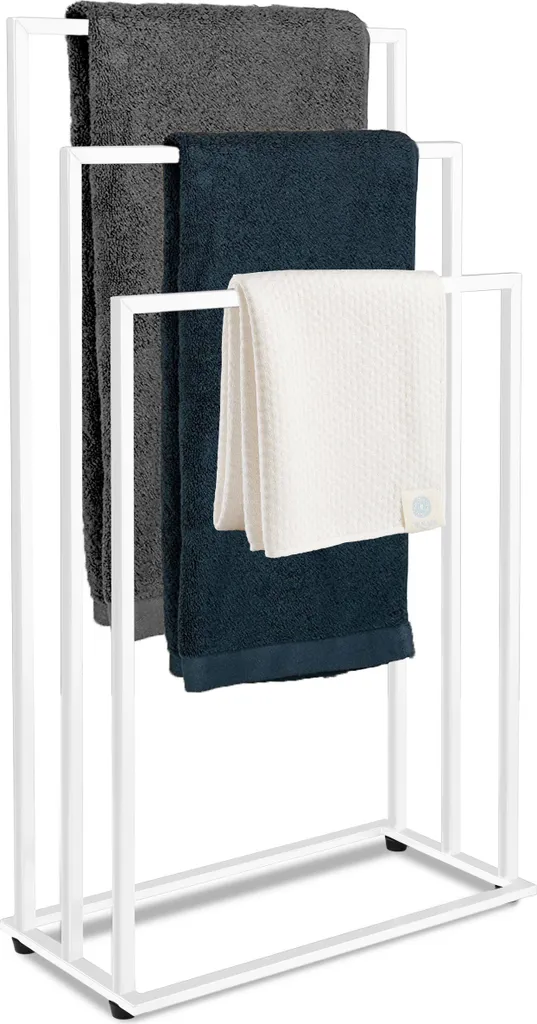 Offerta Portasciugamani Metallo Bianco Bagno | Piantana da Terra Subito