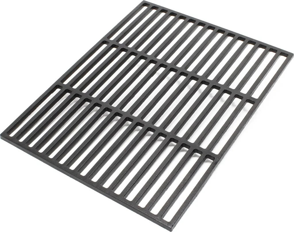 Grille de Rechange pour Barbecue Gaz et Charbon 45x35 cm Fonte Noire