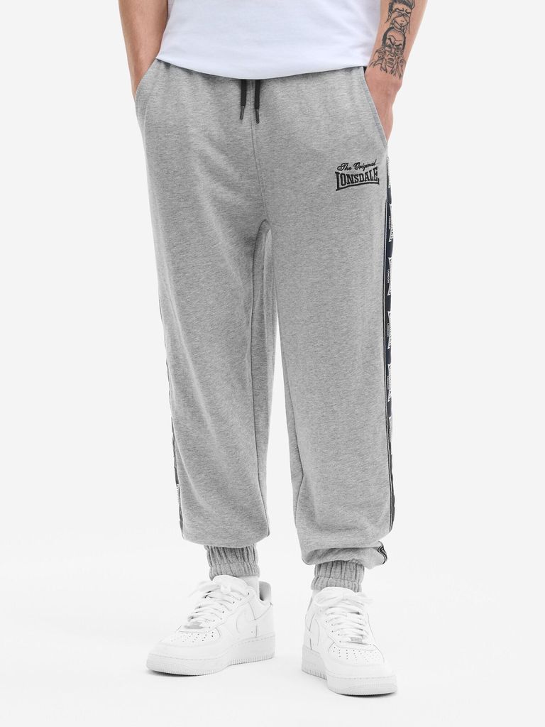 Herren Jogginghose normale Passform THELEE Marl Grey/Dark Navy/Ecru L Lonsdale
