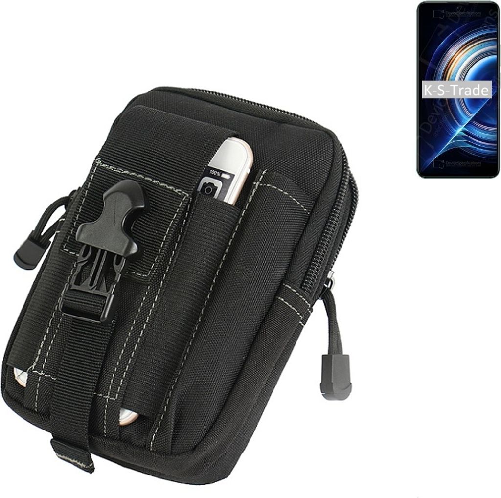 K-S-Trade Gürtel Tasche kompatibel mit Xiaomi Redmi K50 Pro Gürteltasche Holster Schutz Hülle Handy Hülle Smartphone outdoor Handy-Hülle schwarz