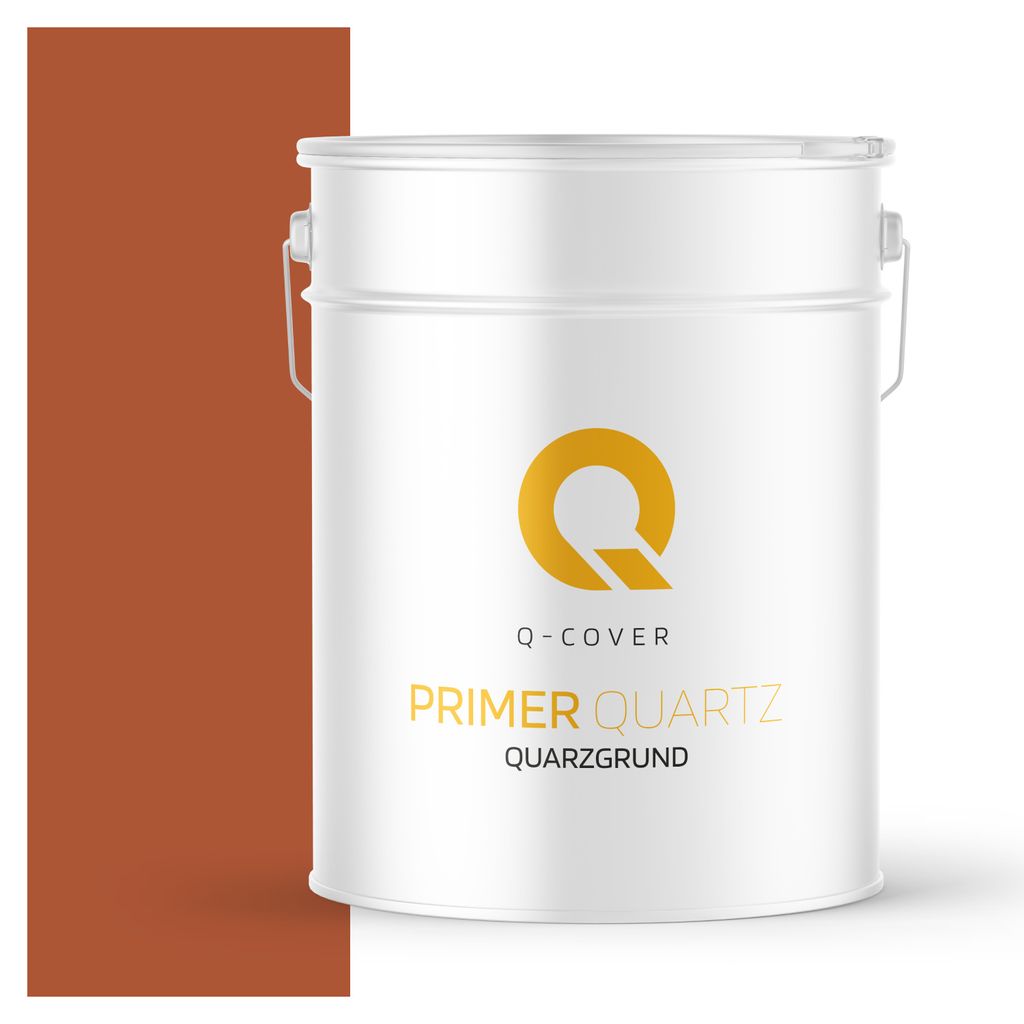 Quarzgrund für Beton Architekt 15 kg | Rostig | Beton & Putzgrund außen & innen | raue Oberfläche | Grundierung für Fassade | Q-COVER