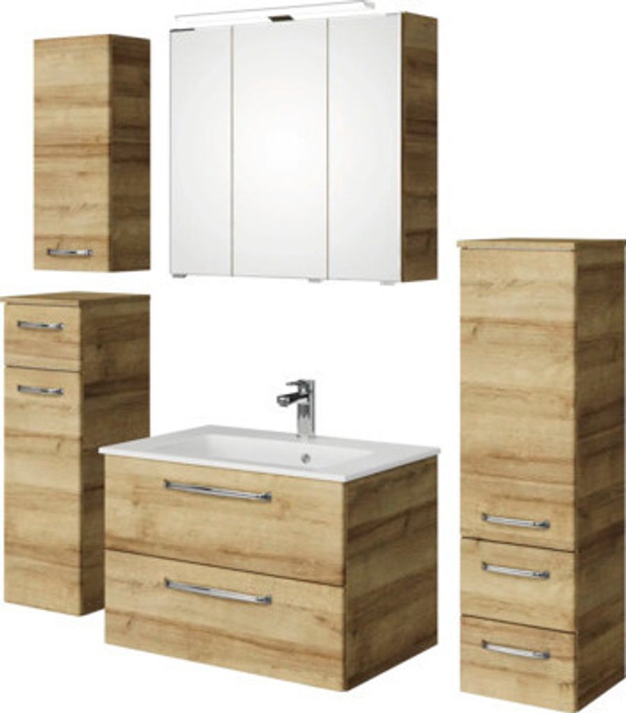 Pelipal Badmöbel-Set Kumba BxHxT 137 x 200 x 50 cm Produktbild 