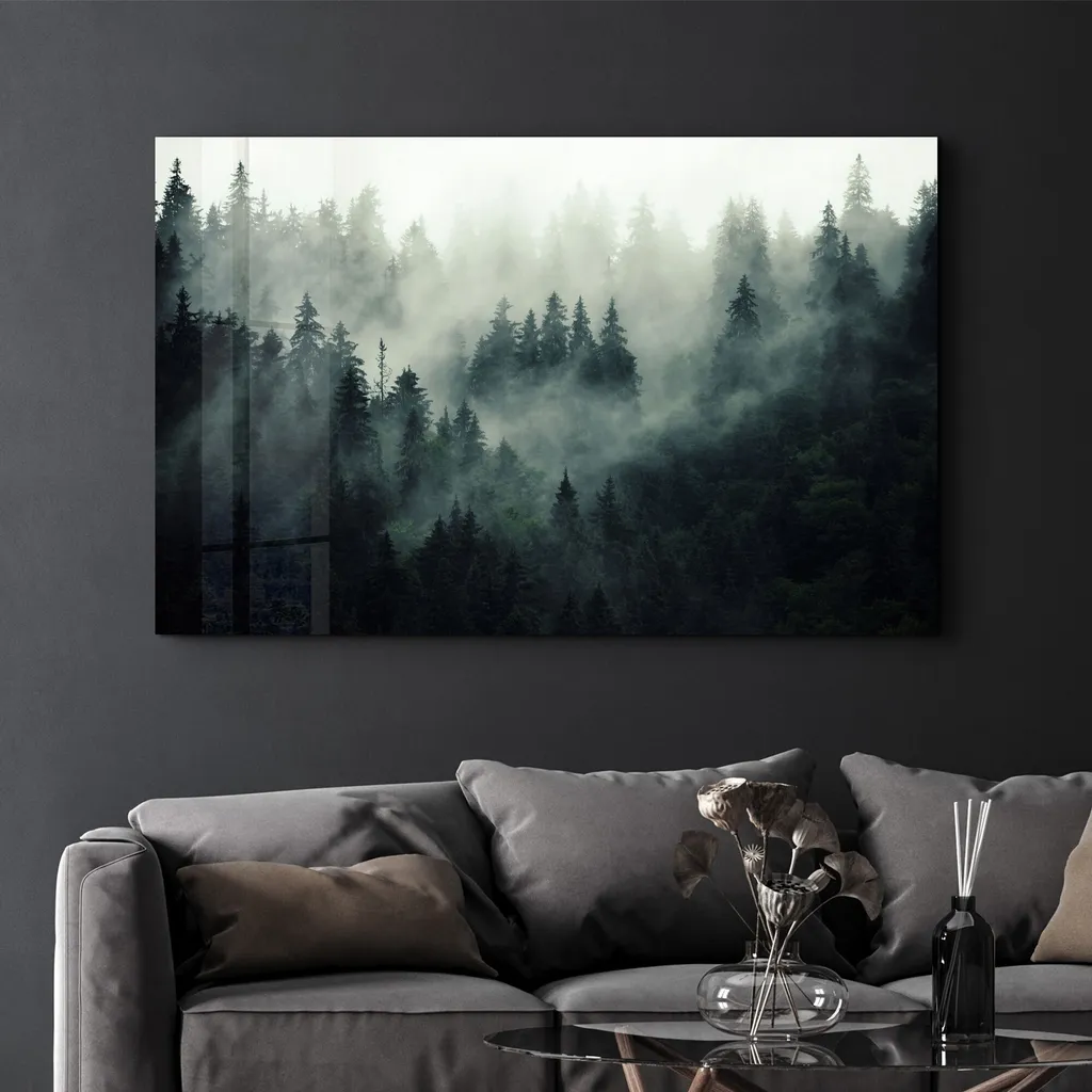 Wallity, CAM-4051 - 70 x 110, quadro acrilico, multicolore, vetro temperato al 100%, 70 x 110 cm