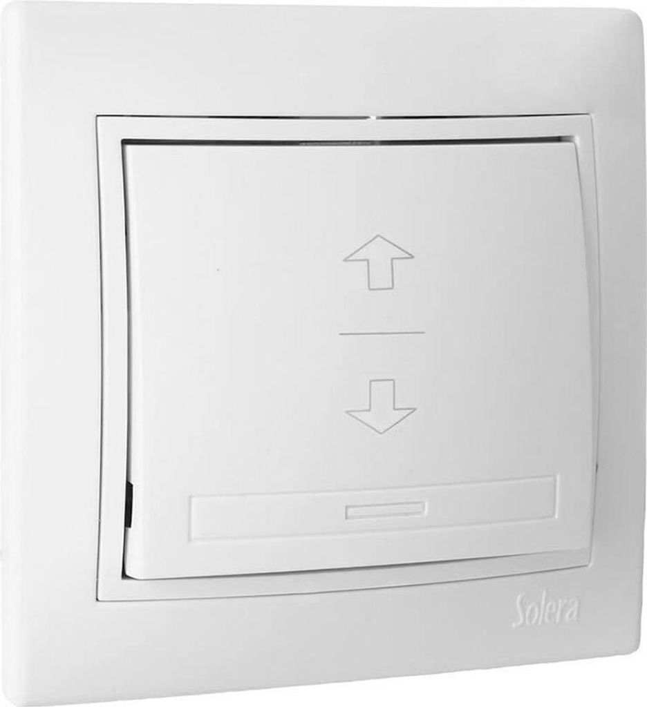 Solera Iinterruptor Persiana 10A 25V Blanco Con Marco S.europa