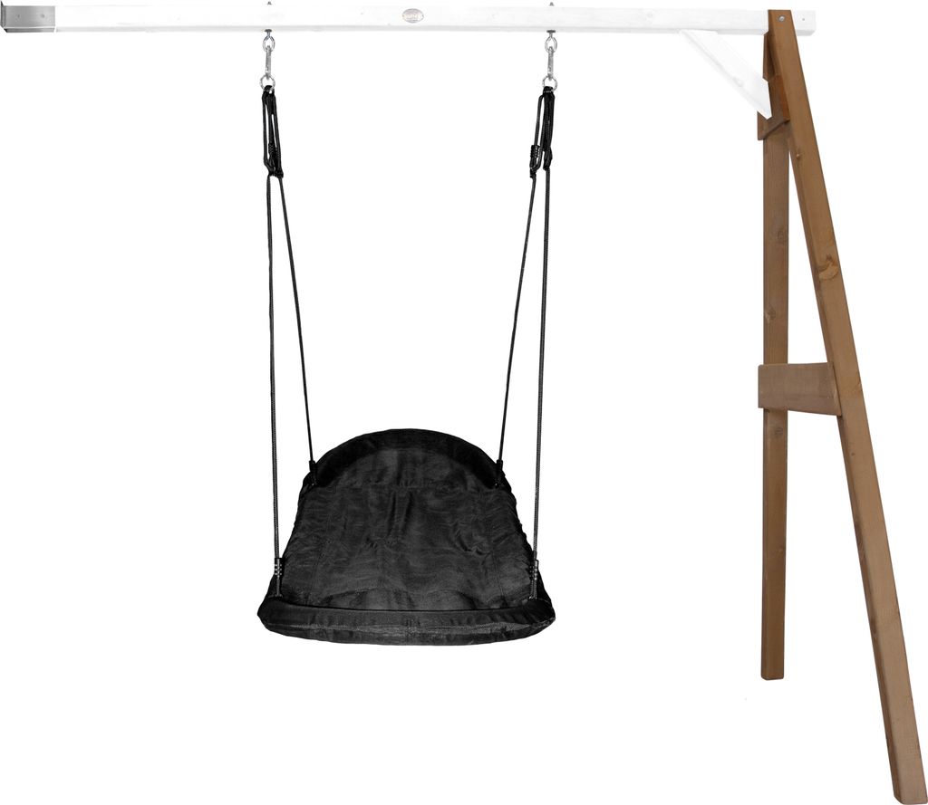 AXI Anbau Nestschaukel Roxy für Kinder | Outdoor Nest Schaukel für den Garten | Nestschaukel / Anbauschaukel in Schwarz - Anbau Element in Braun ...