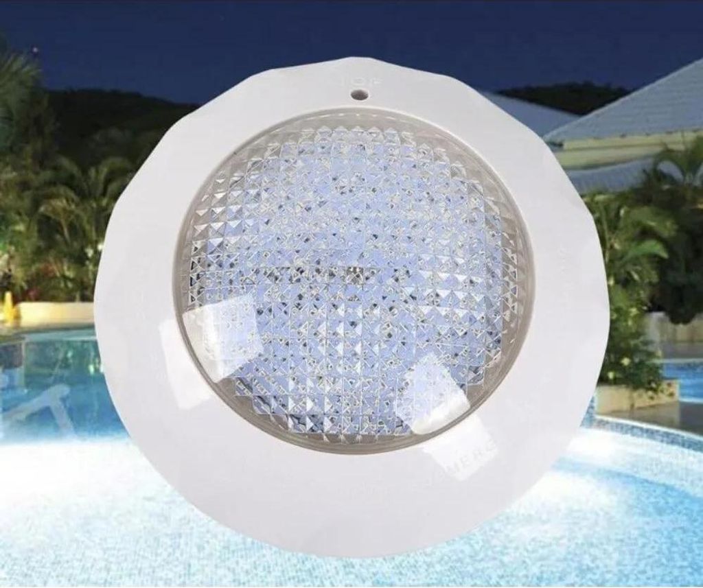RGB LED Poolleuchte, 45W AC12V Einbau-Unterwasserscheinwerfer, für Pool/Spa, mit Fernbedienung, Farbe: Rosa