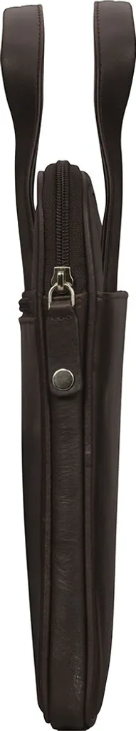 Housse d'ordinateur 13 pouces Silkeborg Hunter Dark cuir pleine fleur