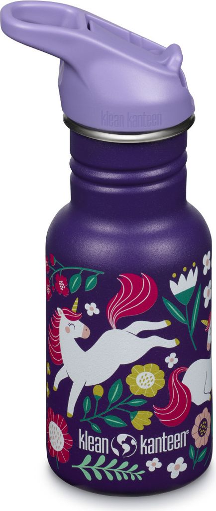 Klean Kanteen Kids - Trinkflasche 355ml Flip Sport Cap Unicorns