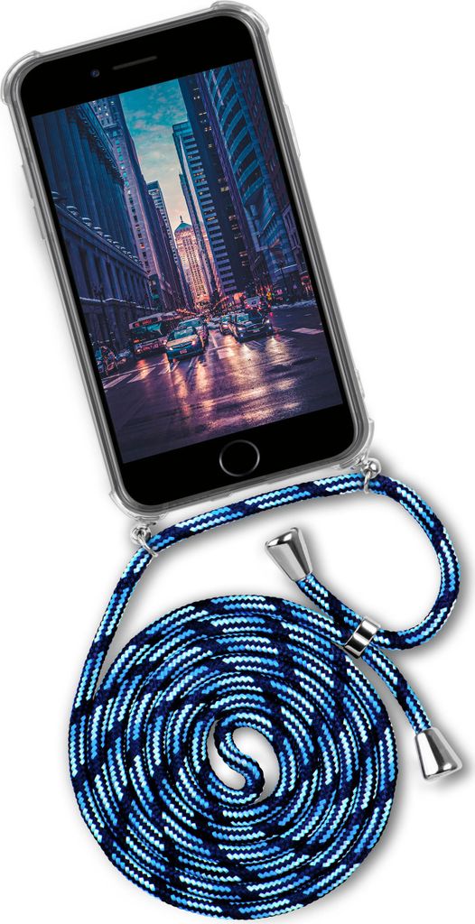 TWIST-Case + TWIST-Cord für iPhone 7 / iPhone 8, Farbe:City Dip (Silber)