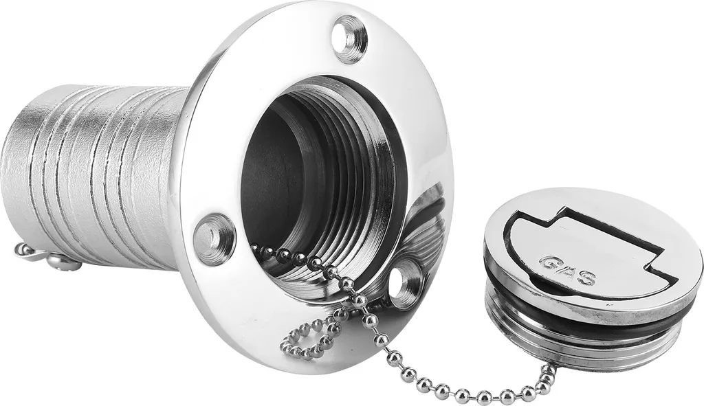 Bouchon De Pont 38mm – Inox A4-316 Poli Miroir – 90° – Hauteur 78mm – Poids 340g