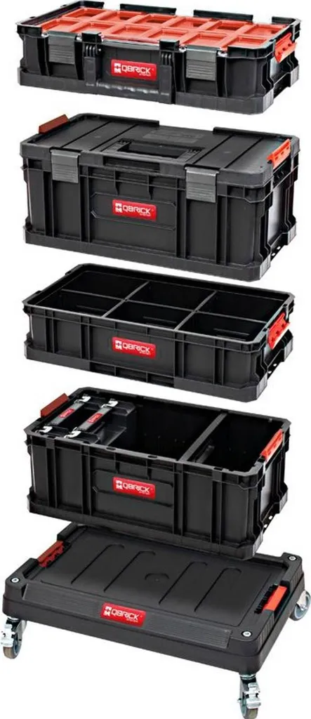 Pack Caisse à Outils Qbrick 7 en 1 : Solution de Transport pour Chantier