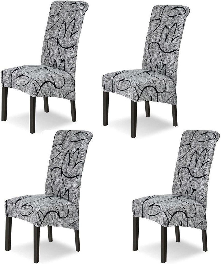Stretch Stuhlhussen für Esszimmerstühle, 4er Set, perfekter Produktbild 
