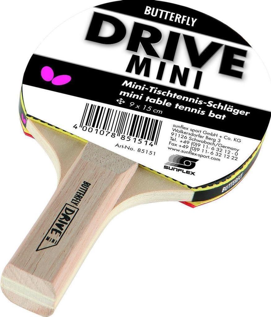 Drive Mini Tischtennisschläger Tischtennis TT Schläger 15 x Produktbild 