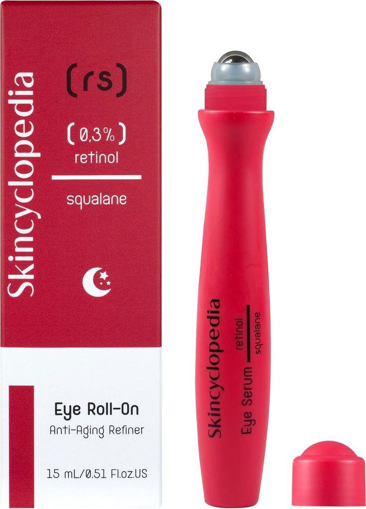 Skincyclopedia - Hyaluron Augenkontur Serumroller mit Retinol und Squalan 15 ml
