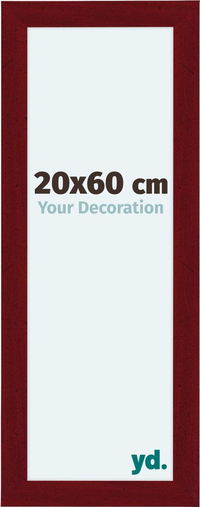 Bilderrahmen, 20x60 cm, Weinrot Gewischt, MDF, Como