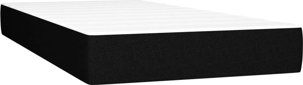 Taschenfederkernmatratze für Kinder Mittel Schwarz 80x160 cm Stoff