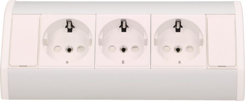 Prise pour meubles ORNO OR-GM-9001/W-G(GS), 16 A, 3 680 W, Image du produit 