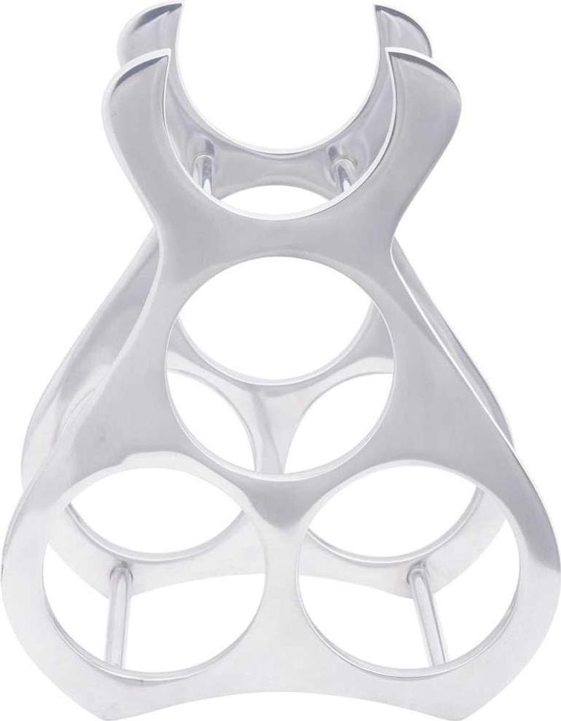 vidaXL Weinregal Silber 23 x 14 x 28 cm Aluminium