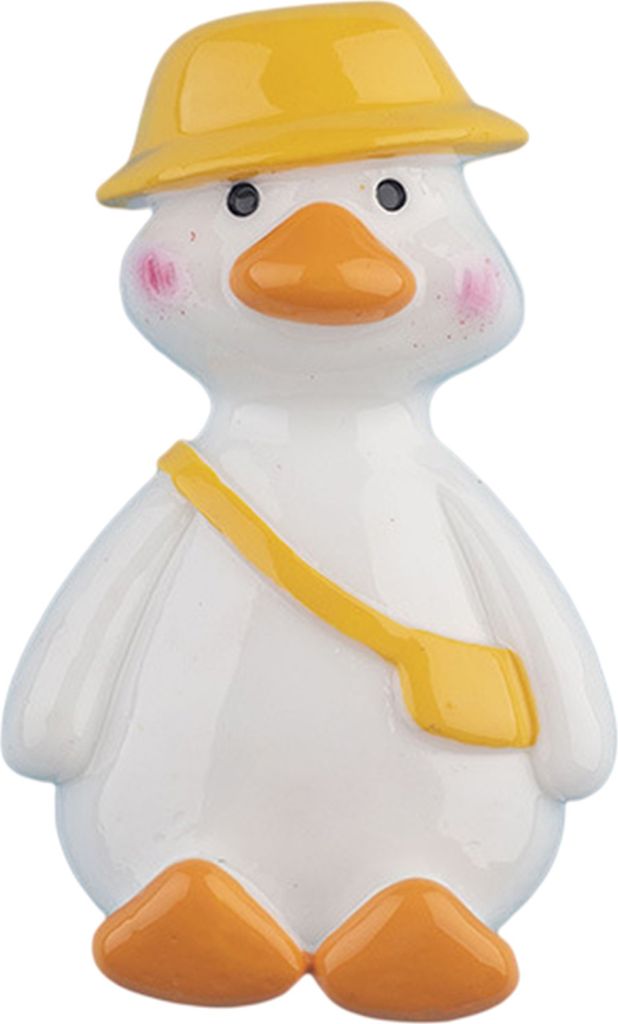 Kühlschrankmagnet aus Kunstharz, verschiedene Stile, schöne Cartoon-Ente mit krummem Hals, magnetisch, dekorativ, Kunstharz, Kunsthandwerk, für ...