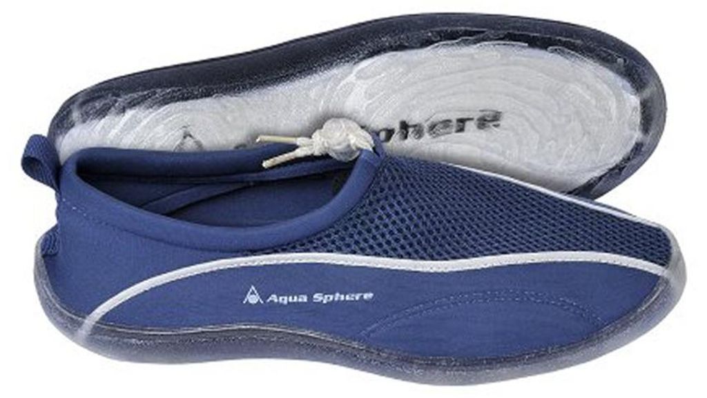 Kinder Badeschuhe Schwimmschuhe LISBONA Junior Navy/Silver, Produktbild 
